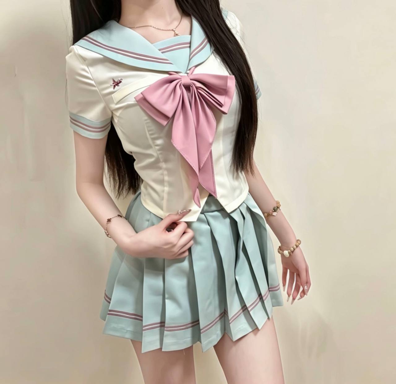 少女感、大长腿、学生感、清纯