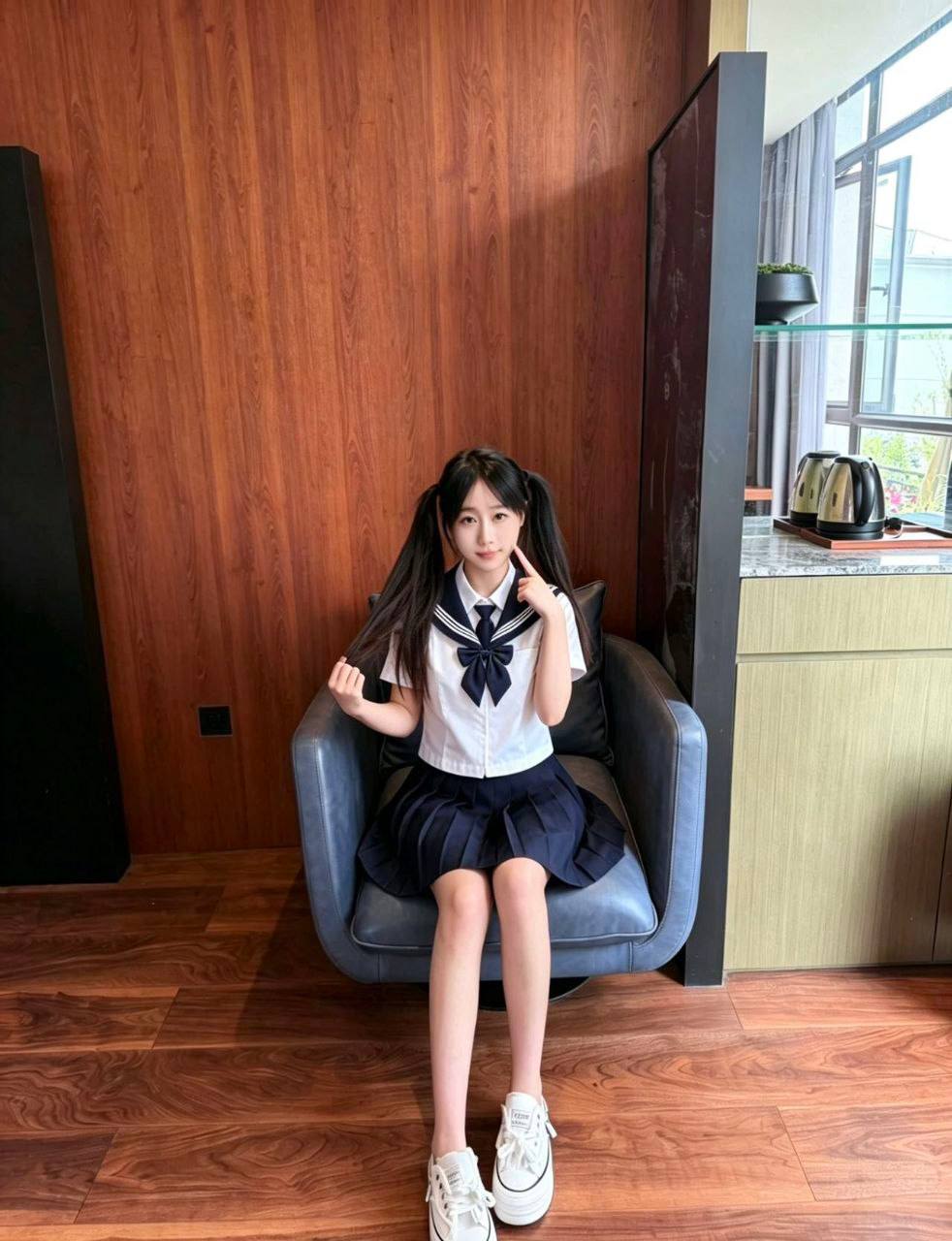 温柔可人、可爱萝莉、丝袜制服（西安市、陕西省）资料图片第 4 张